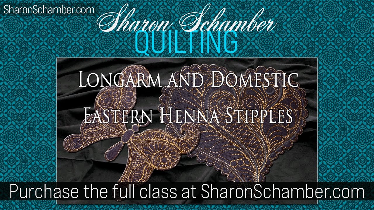 Longarm Eastern Henna Stipples - Promo - Sharon Schamber