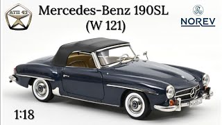 Mercedes-Benz 190SL (W121)🔹Norev🔹1:18 Scale Model Review