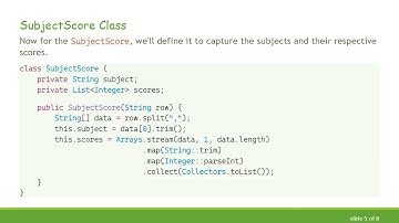 Loading CSV Data into a Map Structure in Java