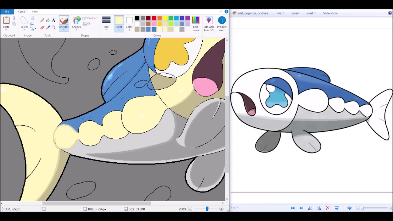 RR🗺️ Shiny Wishiwashi [Speedpaint]