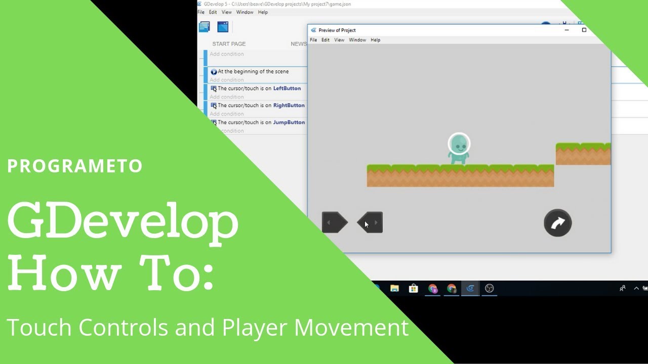 Touch Controls and Movement in GDevelop YouTube