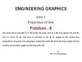 Projection of Line Problem No 8 - Line inclined to both the reference plane-Engineering Graphics