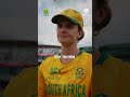 Post-Match Reflections with Laura Wolvaardt following victory over Bangladesh. 🎙️🇿🇦