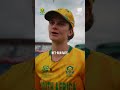 Post-Match Reflections with Laura Wolvaardt following victory over Bangladesh. 🎙️🇿🇦