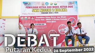 DEBAT KANDIDAT PUTARAN KEDUA PILKETOS SMKN 2 KOLAKA