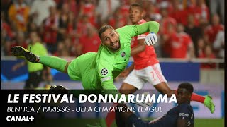 Tous Les Arrêts De Donnarumma En 1E Période - Benfica Psg - Ligue Des Champions 3Ème Journée