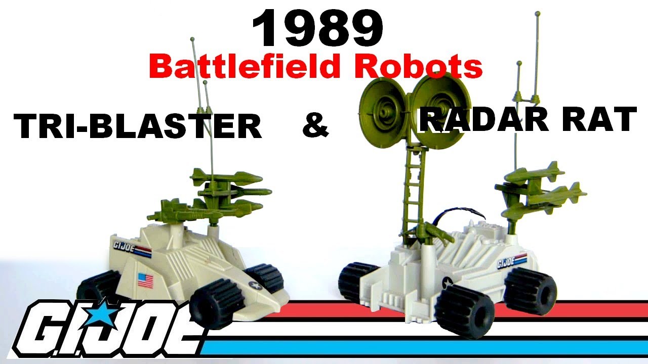 1989 Battlefield Robot Tri-Blaster & Radar Rat G.I. Joe review