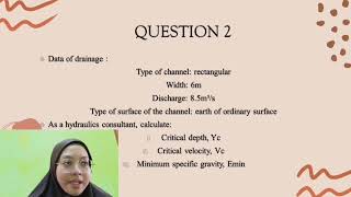 DCC50222 HYDRAULICS ( ASSIGNMENT 2 ), TOPIC 4 AND TOPIC 5