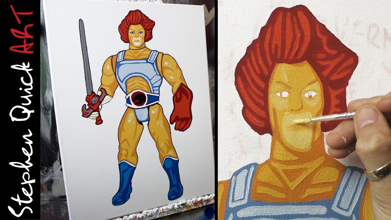 LION-O THUNDERCATS Action Figure Toy PAINTING //  Stephen Quick