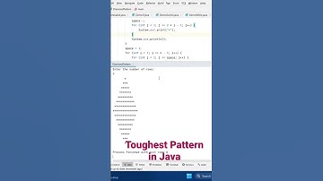 Diamond Pattern in java #loop #skills #learning #toughest #diamond