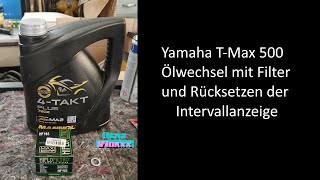 Yamaha T-Max 500 Ölwechsel mit Filter und Rücksetzen der Intervallanzeige by Benzworxx 413 views 10 months ago 7 minutes, 8 seconds