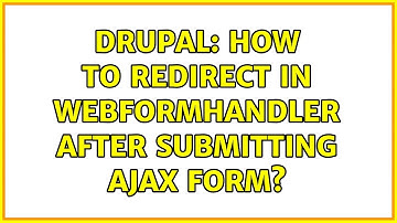 Drupal: How to redirect in WebformHandler after submitting Ajax form?