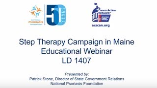 NPF Webinar: Maine Step Therapy Legislation