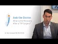 What is the Recovery After a Tlif Surgery? - Dr. Seth Grossman