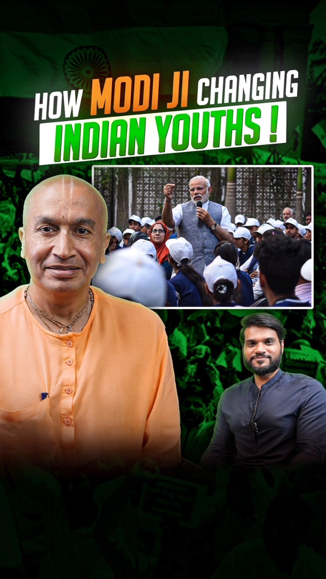 कैसे  मोदी जी भारतीय युवाओं को बदल रहे हैं ! @Gaurangadas_Official #shorts #ytshorts by #arvindarora
