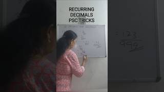 RECURRING DECIMALS , SREE MATHS COACHING #mathscoaching #youtubeshorts #fypシ゚viral