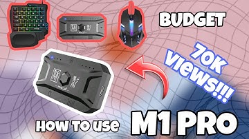 M1 PRO | BLUETOOTH 5.0 MOUSE AND KEYBOARD CONVERTER FOR PUBG & CODM