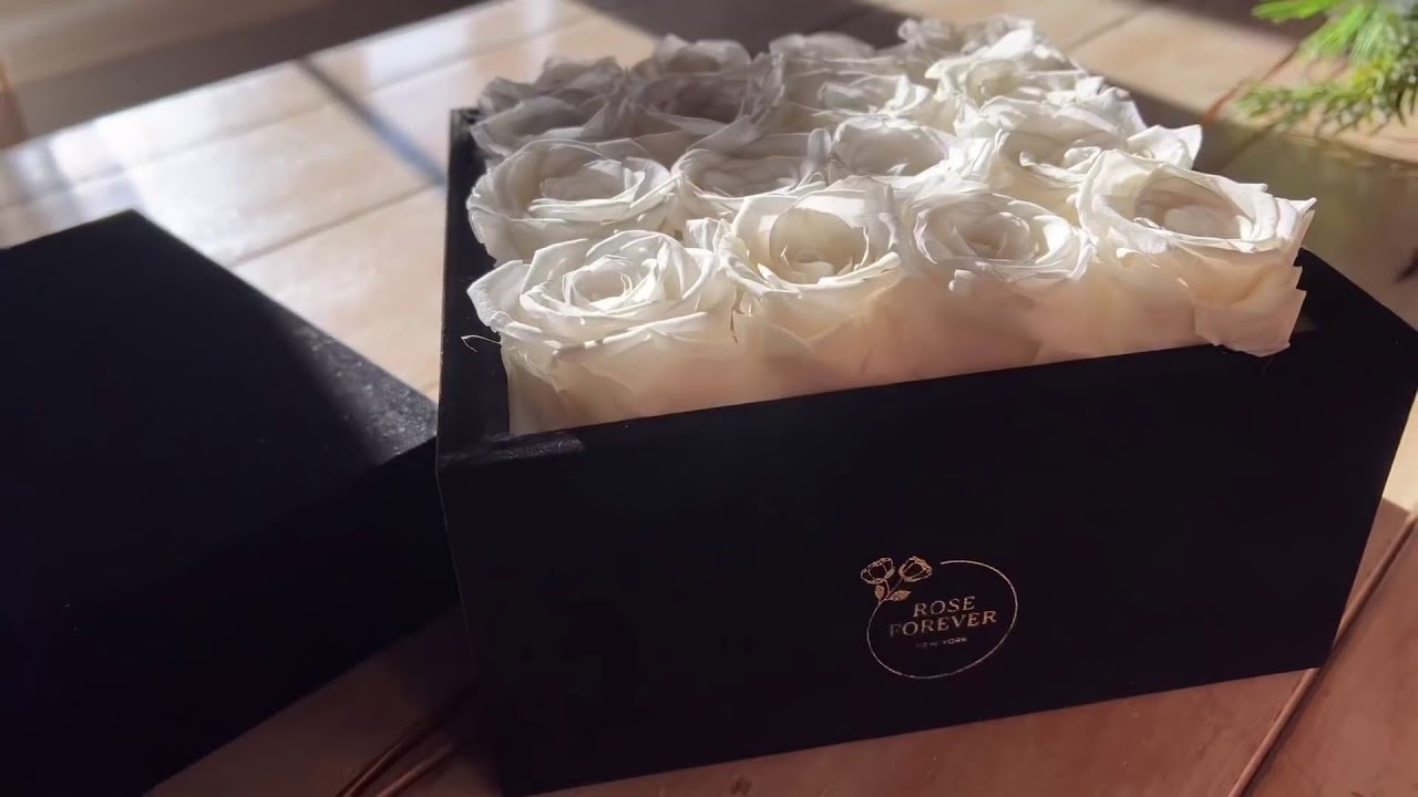 Review Rose Forever New York Passion White Square Black Velvet