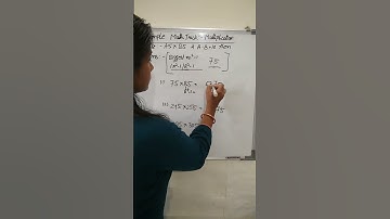 Simple Math 📐📊📚 Trick- Multiplication(any number unit digit "5" and number difference "10")#shorts