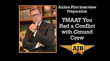 TMAAT You Had a Conflict with Ground Personnel - AirJobBoss