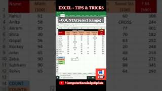 COUNT, COUNTA & COUNTBLANK FORMULA IN EXCEL - TIPS & TRICKS