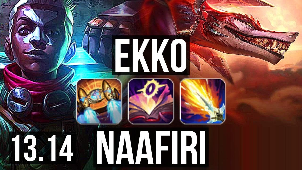 EKKO vs NAAFIRI (MID) | 71% winrate, Godlike, 16/4/4 | NA Master | 13.14
