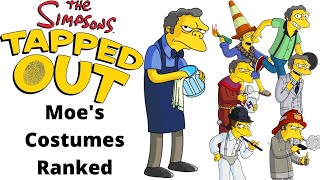 The Simpsons Tapped Out - Moe's Costumes Ranked