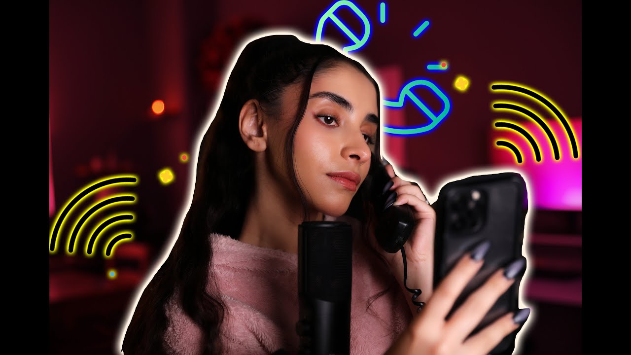 ای اس ام آر فارسی | از پشت تلفن ریلکست میکنم و میخوابونمت 💤