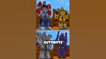 Transformers in Minecraft #shorts #minecraft