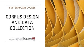 Postgraduate course "Corpus Design and Data Collection"
