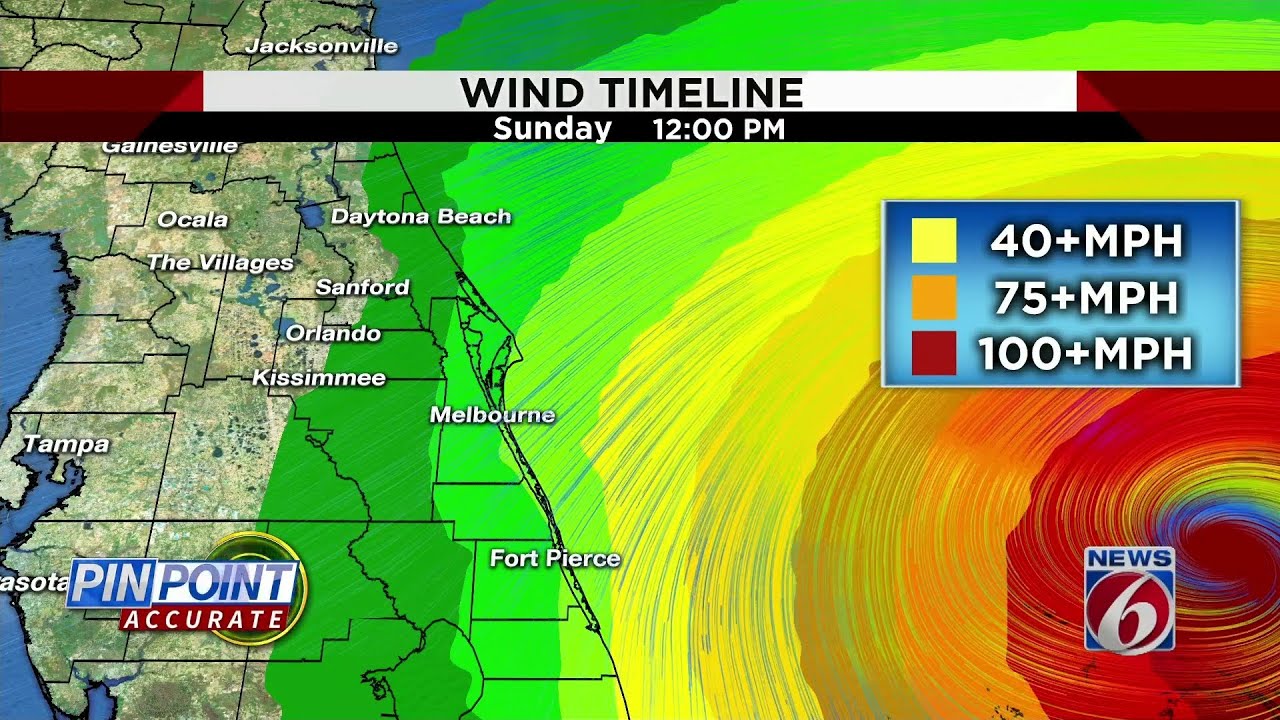 newspaper mockup Hurricane Dorian: Latest track at noon
