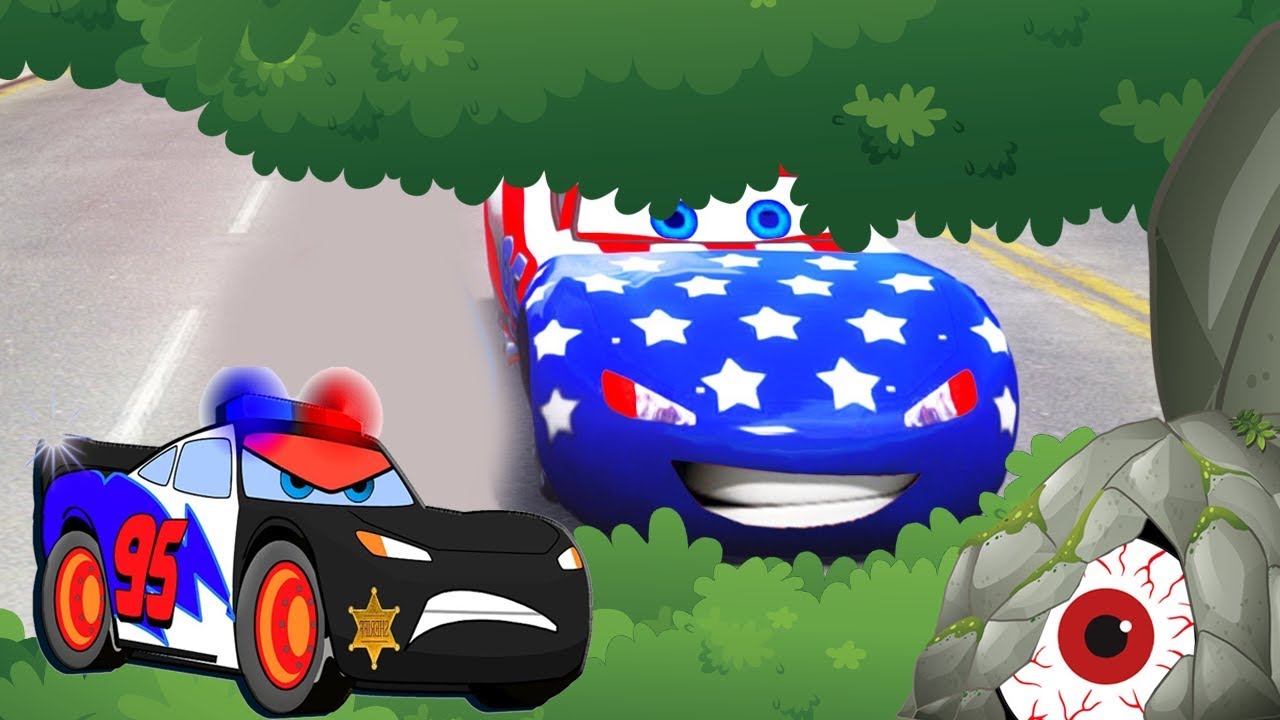 Disney Cars Colossus XXL Flying Up with Balloons Finger Rhymes Learn ...
