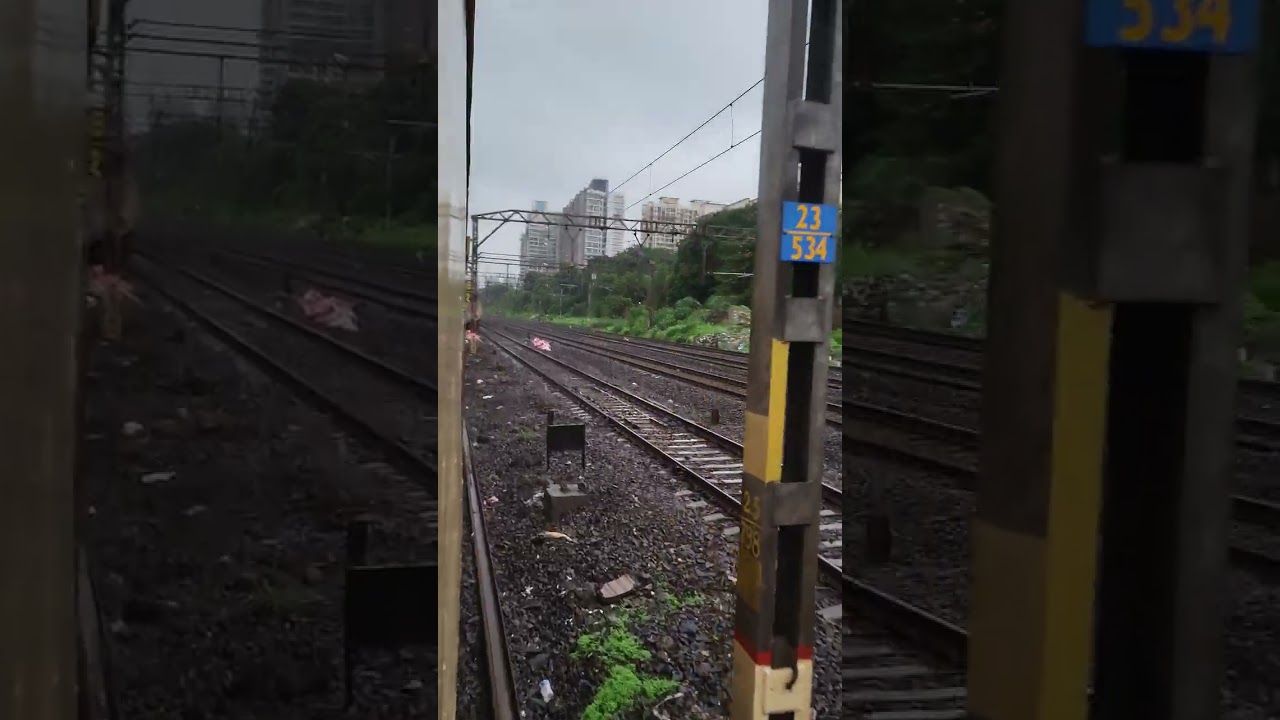 11042 dadar central express thane to matunga full uncut video #indianrailways #railwaycontent