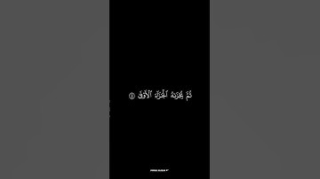 وأن ليس للإنسان إلا ما سعى|سورة النجم (39:42) القارئ محمود خليل الحصري #quran #قران_كريم#كرومات#حالة