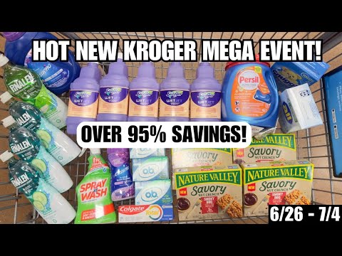 BEST KROGER DEALS | HOT NEW KROGER MEGA EVENT | OVER 40 ALL DIGITAL COUPON DEALS | 6/26 – 7/4