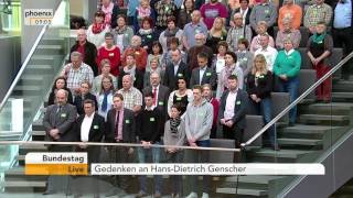 Bundestag: Gedenken an Guido Westerwelle, Hans-Dietrich Genscher und Imre Kertész am 14.04.2016