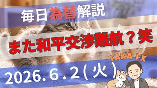 【TAKA FX】ドルは正念場　ドル円、他各通貨の環境認識解説　6月2日(火)