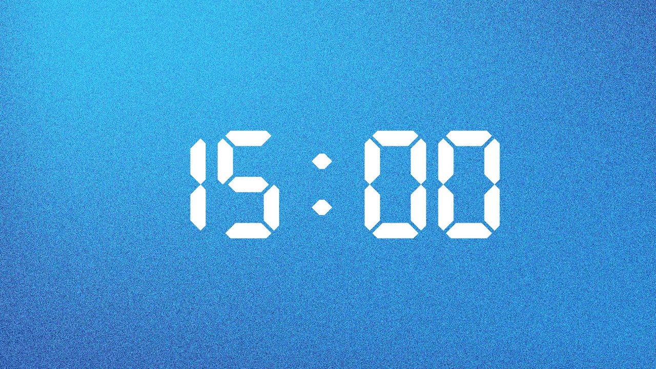 15 Minute Timer to Think Clearly. Create Boldly. Flow Forward | Aqua Blue Edition | NX