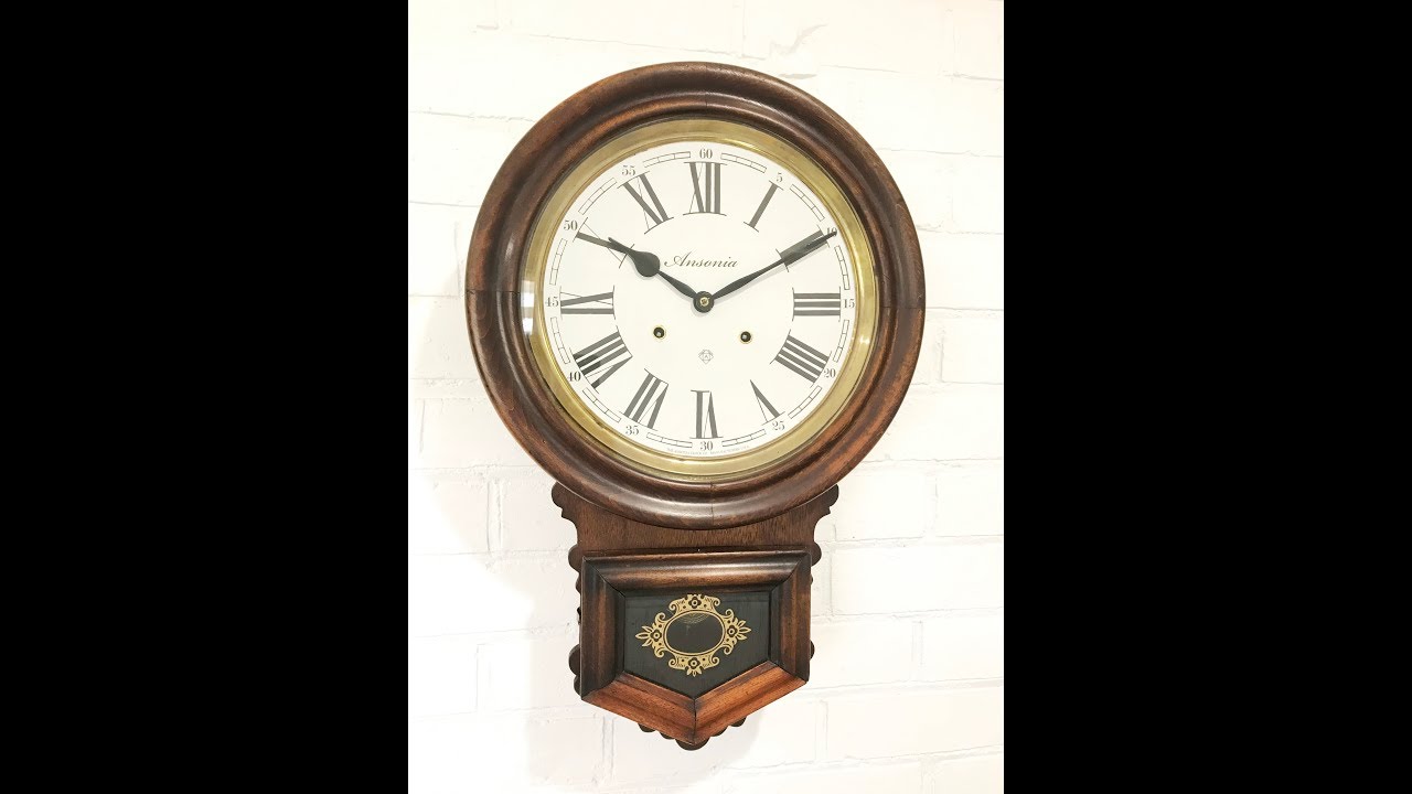 Antique Original ANSONIA Pendulum Chime Regulator Wall Clock | Item# 1460 - Adelaide Clocks