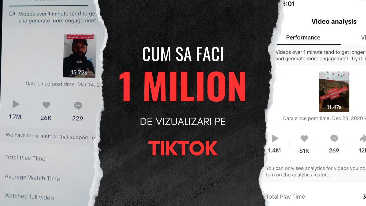 Cum să faci 1 milion de vizualizari pe TikTok (Strategie testată și garantată)