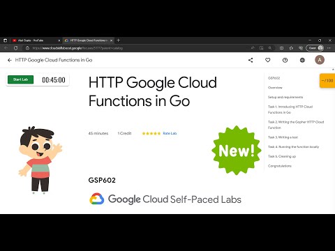 HTTP Google Cloud Functions in Go | GSP023 | Atul Gupta #qwiklabs
