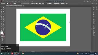Brazil Flag Design in Adobe Illustrator #brazil #flag #graphicdesign #tutorial #adobeillustrator screenshot 4