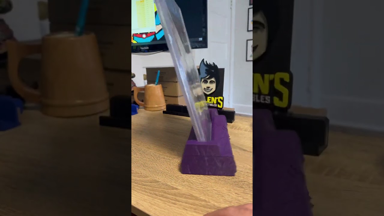 Battle damaged slab stands 