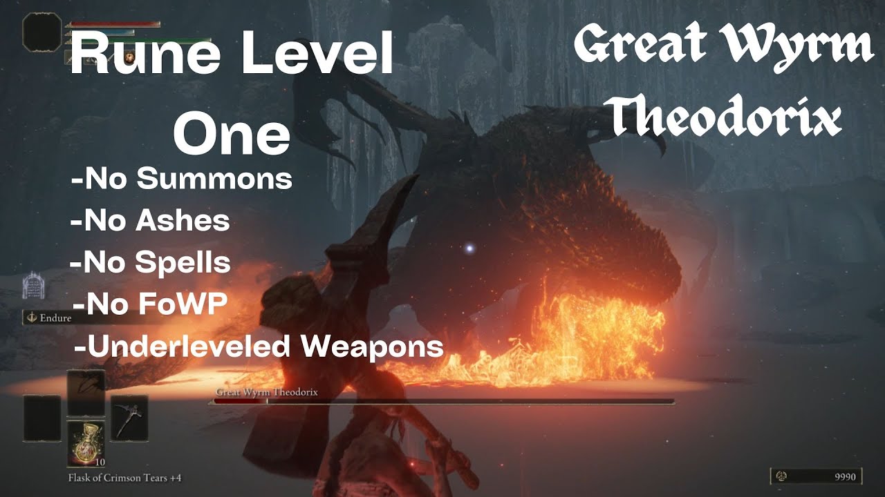 Great Wyrm Theorodix: Rune Level One /Solo/No Ashes/No Spells/No FoWP ...