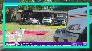 Fire rescue: 1 dead following Davenport mobile home fire