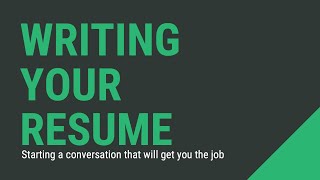 Career Services Tips: Writing Your Resume screenshot 1