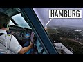Schlechtes Wetter zur Landung in Hamburg! Ich nehme euch mit ins Cockpit! AeroNewsGermany