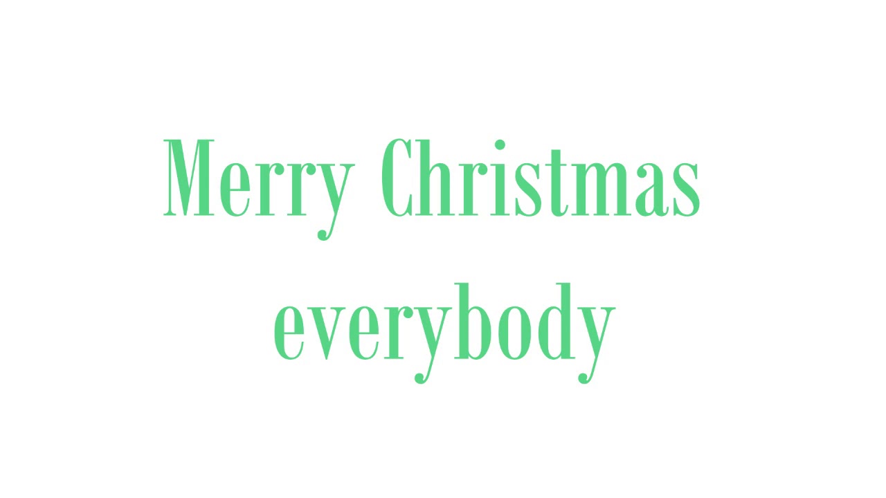 Merry Christmas