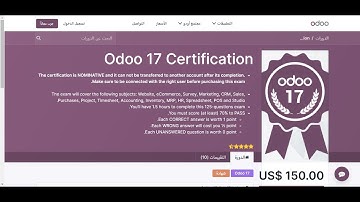 Accounting Certification Exam , Odoo 17 Certification