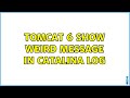 Tomcat 6 show weird message in catalina log